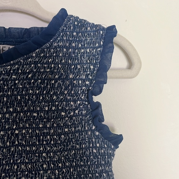 Smocked sleeveless Wheat dress - Picture 2 of 4